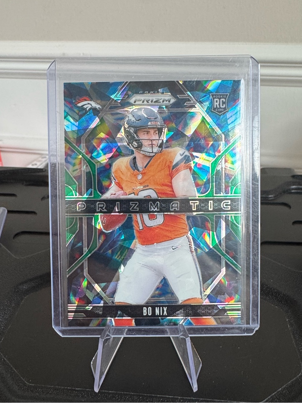 🔥 2024 Bo Nix Panini Prizm Prizmatic Rookie Card #bonix #denverbroncos